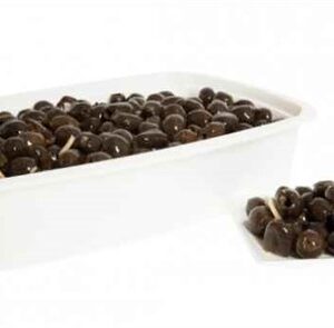 Zwarte olijven knoflook 1,9 kg. (B)