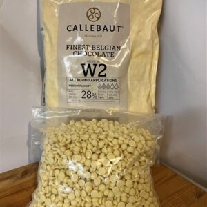Callebaut chocodruppels W2 wit 2,5 kg